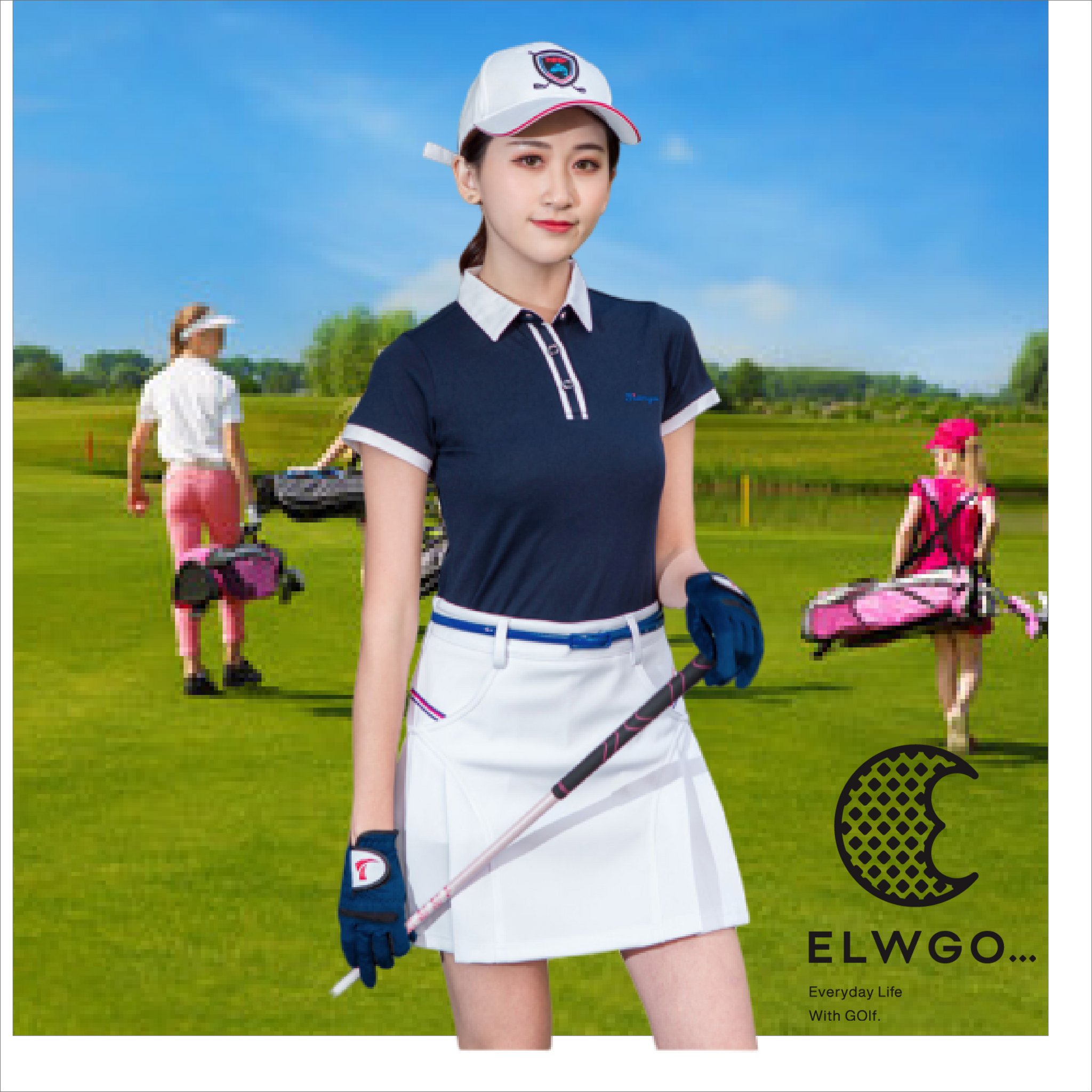 半袖ポロシャツスカート(セットアップ） N-0259 – ELWGO
