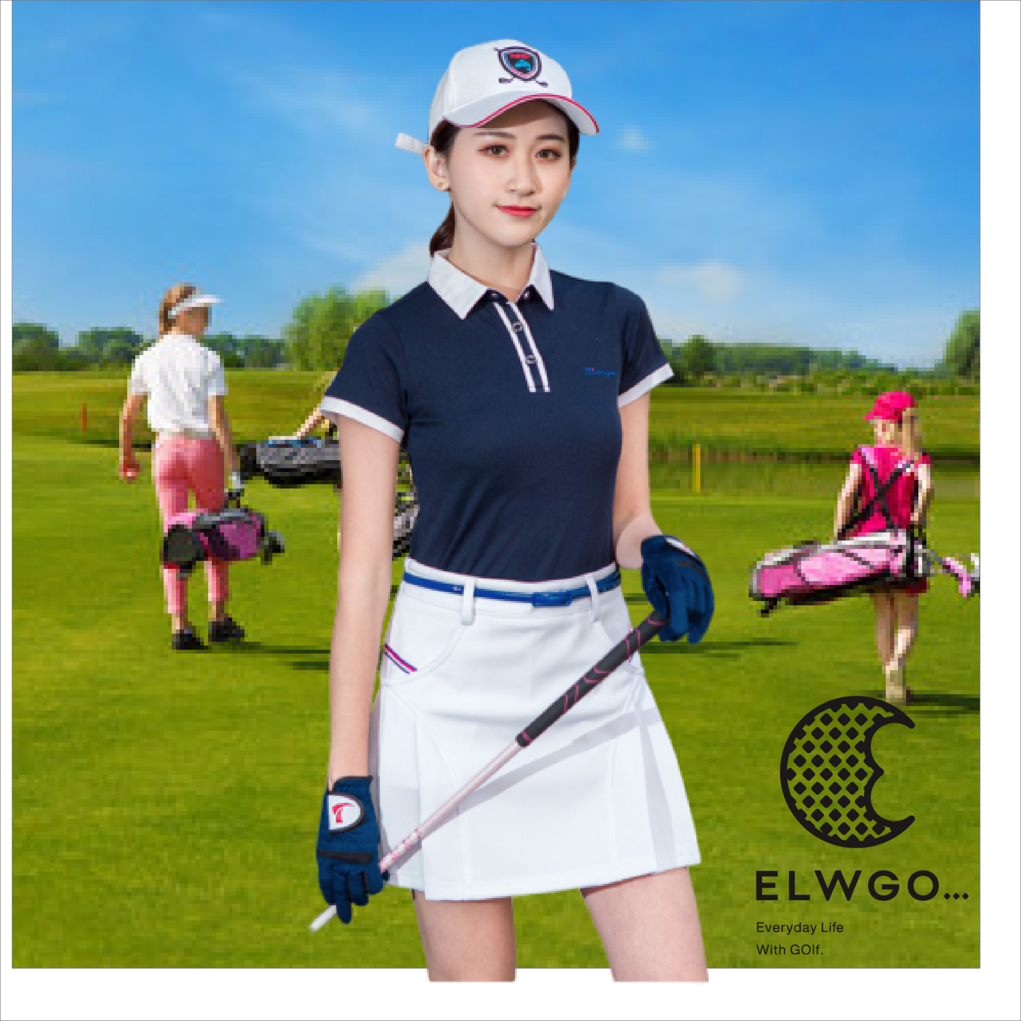 半袖ポロシャツスカート(セットアップ) N-0259 – ELWGO