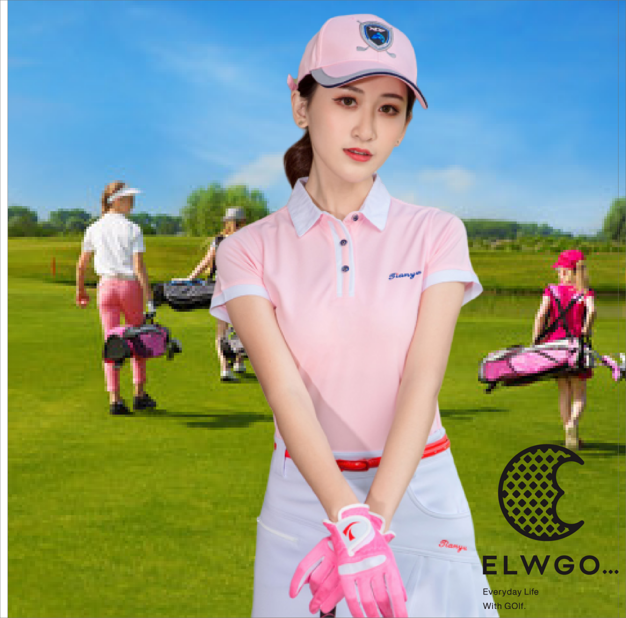 半袖ポロシャツスカート(セットアップ) N-0259 – ELWGO
